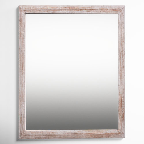 Gavina Wood Flat Wall Mirror Birch Lane